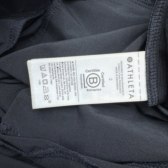 Athleta Women's Black Pants Elastic Waist Pockets, Size 2 - Picture 7 of 13